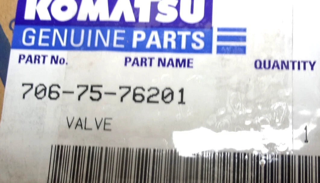 Relief Valve for Komatsu PC200-2 Excavators (706-75-76201)