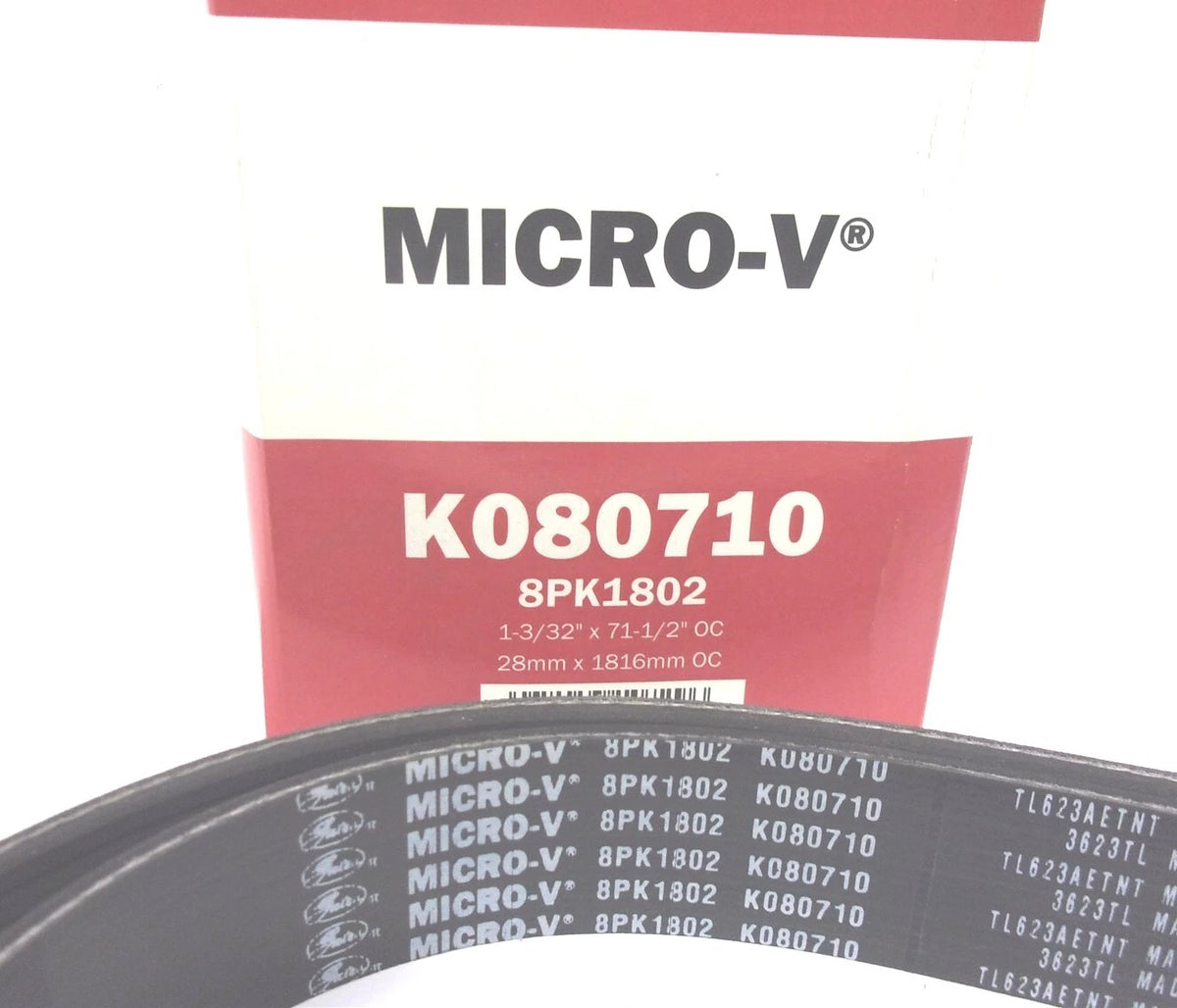 Gates Serpentine Micro-V Belt 8PK1802 for