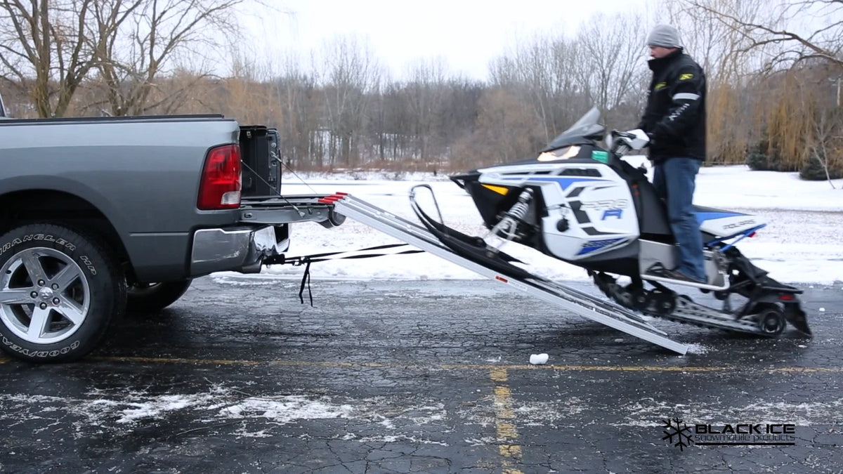 Folding Snowmobile Ramp Extension for Black Ice SNO-9454-HDXW (7' 10" x 54")