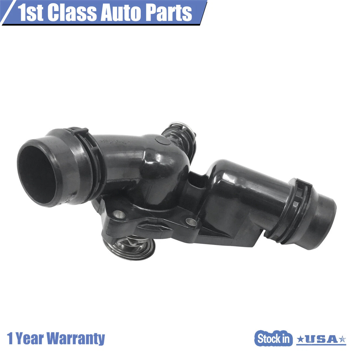 Thermostat Housing for BMW E46 E39 X5 X3 Z3 Z4 325i 1999–2006 w/Sensor