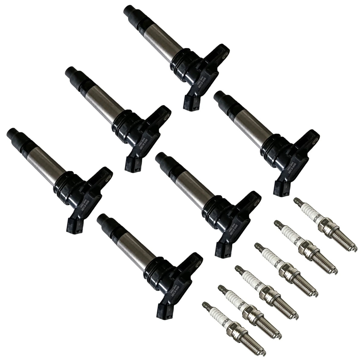 Set of 6 Ignition Coils & Iridium Spark Plugs for Volvo XC60 (2010–2011) UF594 6481