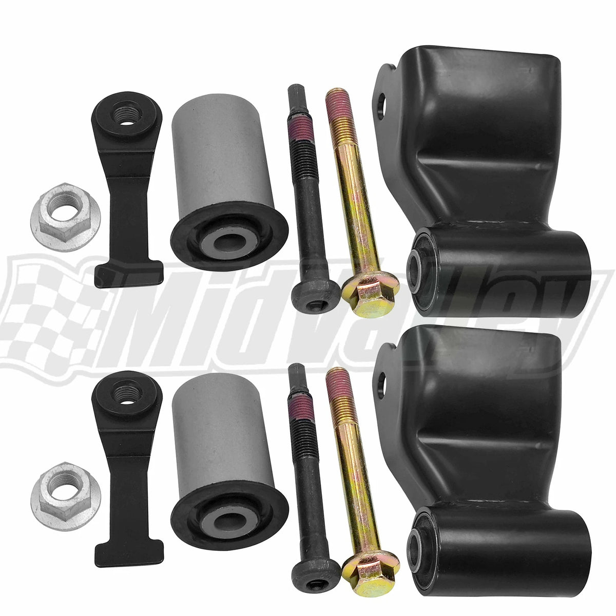 2X Rear Leaf Spring Shackle for Dodge Ram 2500 3500 1500 (2003–2010)
