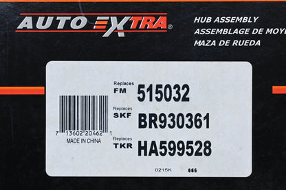 Wheel Bearing & Hub Assembly for Auto Extra (515032, BR930361, HA599528)