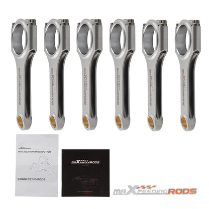 Forged Steel H-Beam Connecting Rods ARP 2000 for BMW 135i 335i (N54B30) 5.709"
