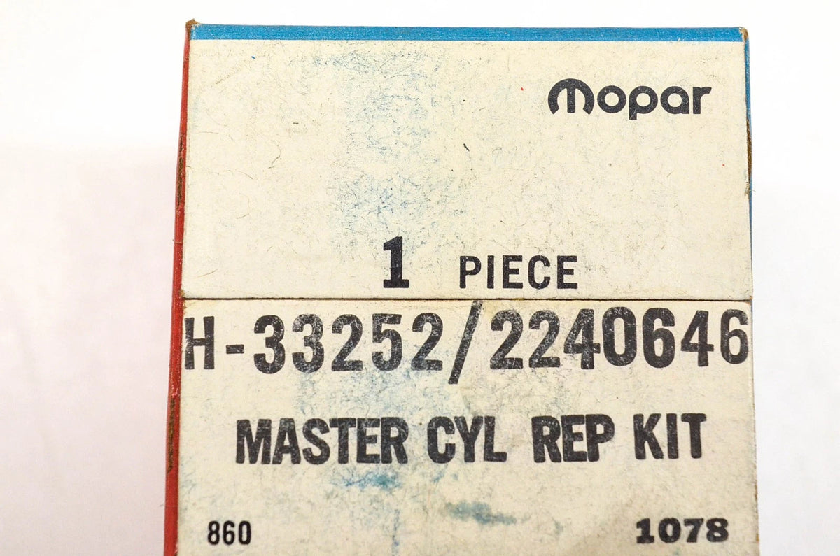 Master Cylinder Repair Kit for Mopar (H-33252, H33252, 2240-646)