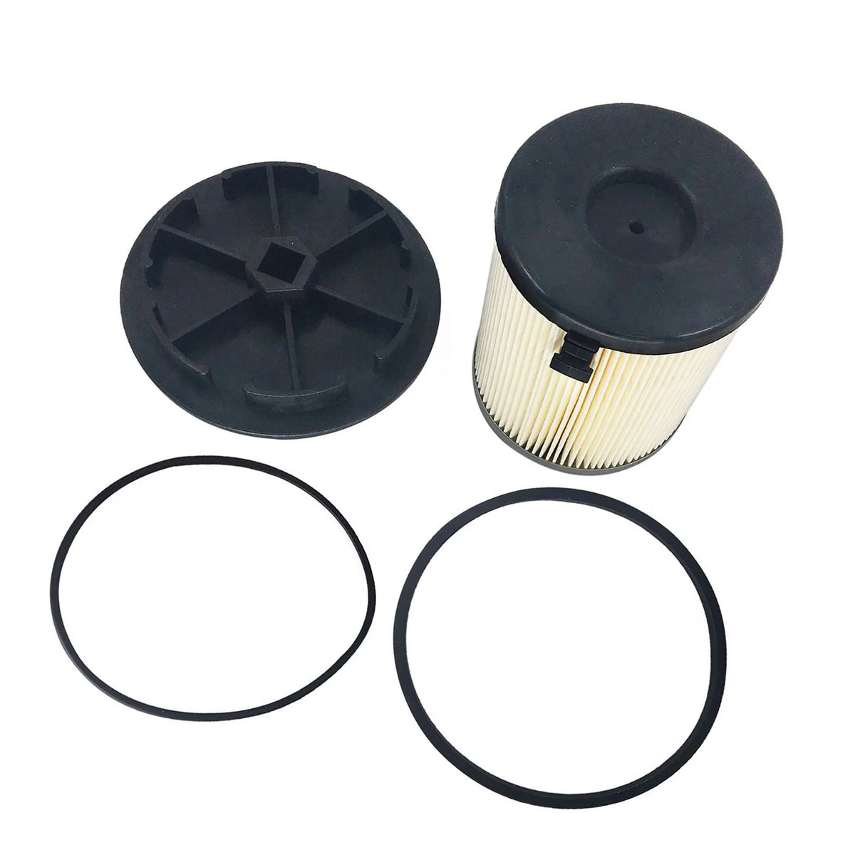 3PCS Fuel Filters + Caps for Ford F-Series Super Duty 7.3L Turbo Diesel (1994–1998)