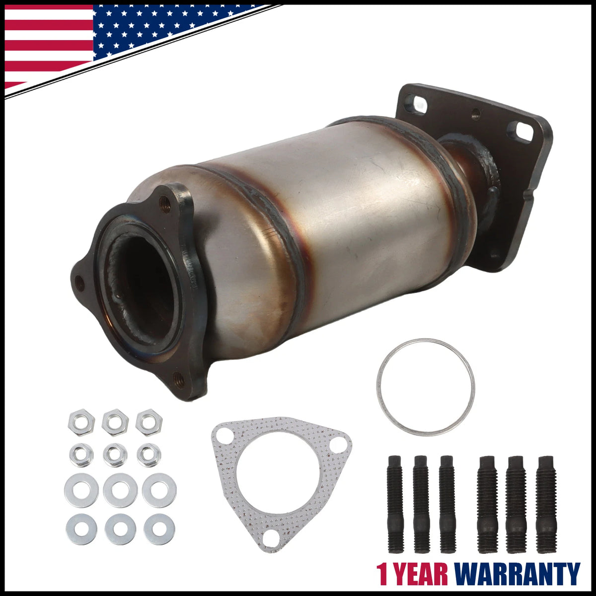 Front Catalytic Converter for Buick LaCrosse, Chevy Malibu (2010–2016) 2.4L