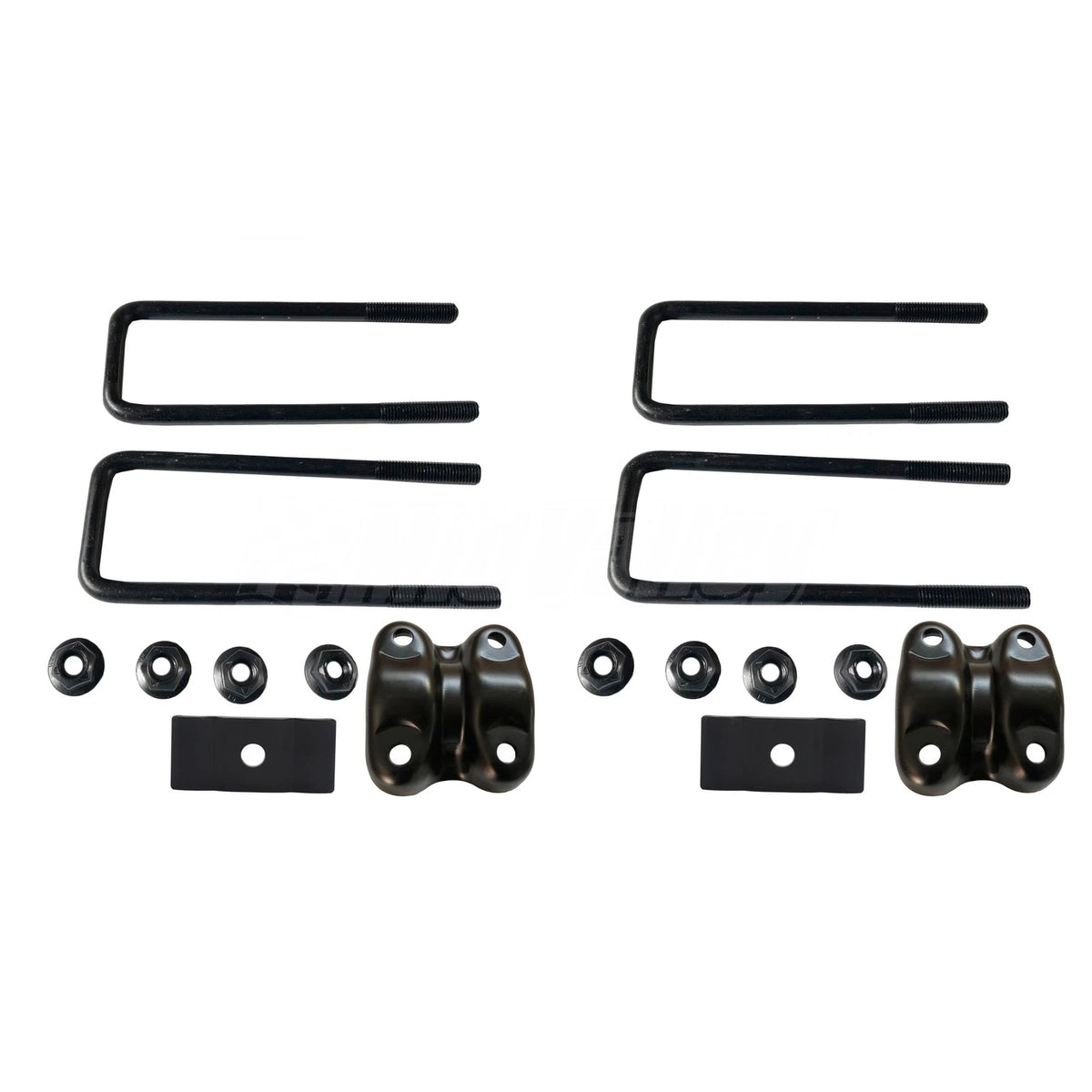 2X Rear Left Side Spring Plate with Axle U Bolts for Chevy Silverado Sierra 1500