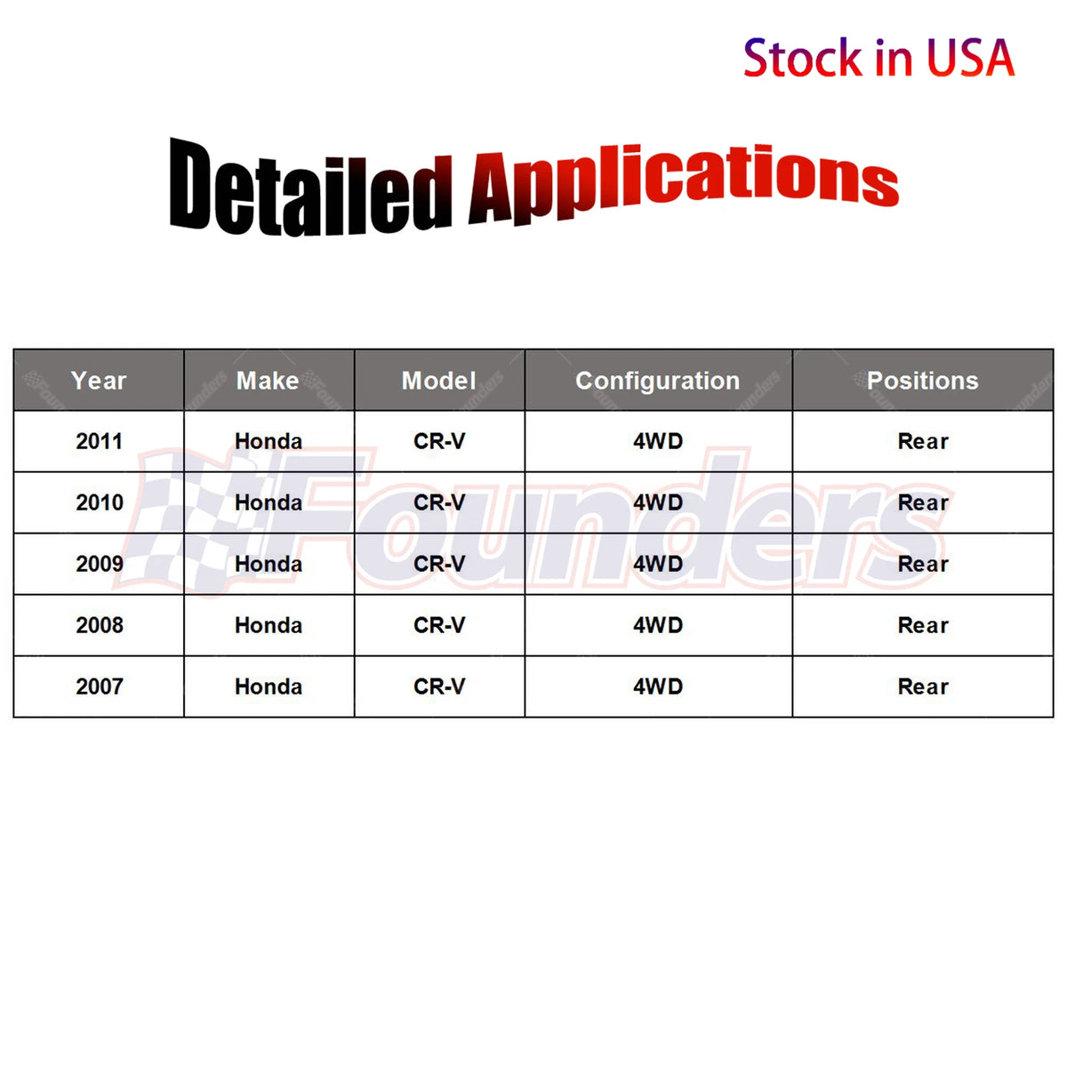 Drive Shaft Assembly 40100-SWA-A01 for Honda CR-V AWD 4WD (2007–2011)