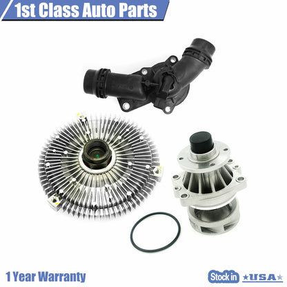 Water Pump Fan Clutch Thermostat Set for BMW E46 3 Series (1998–2006)