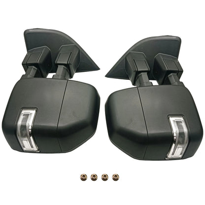 Towing Mirrors for F-250 F-350 F-450 F-550 Super Duty (Power Heated LED Signal)