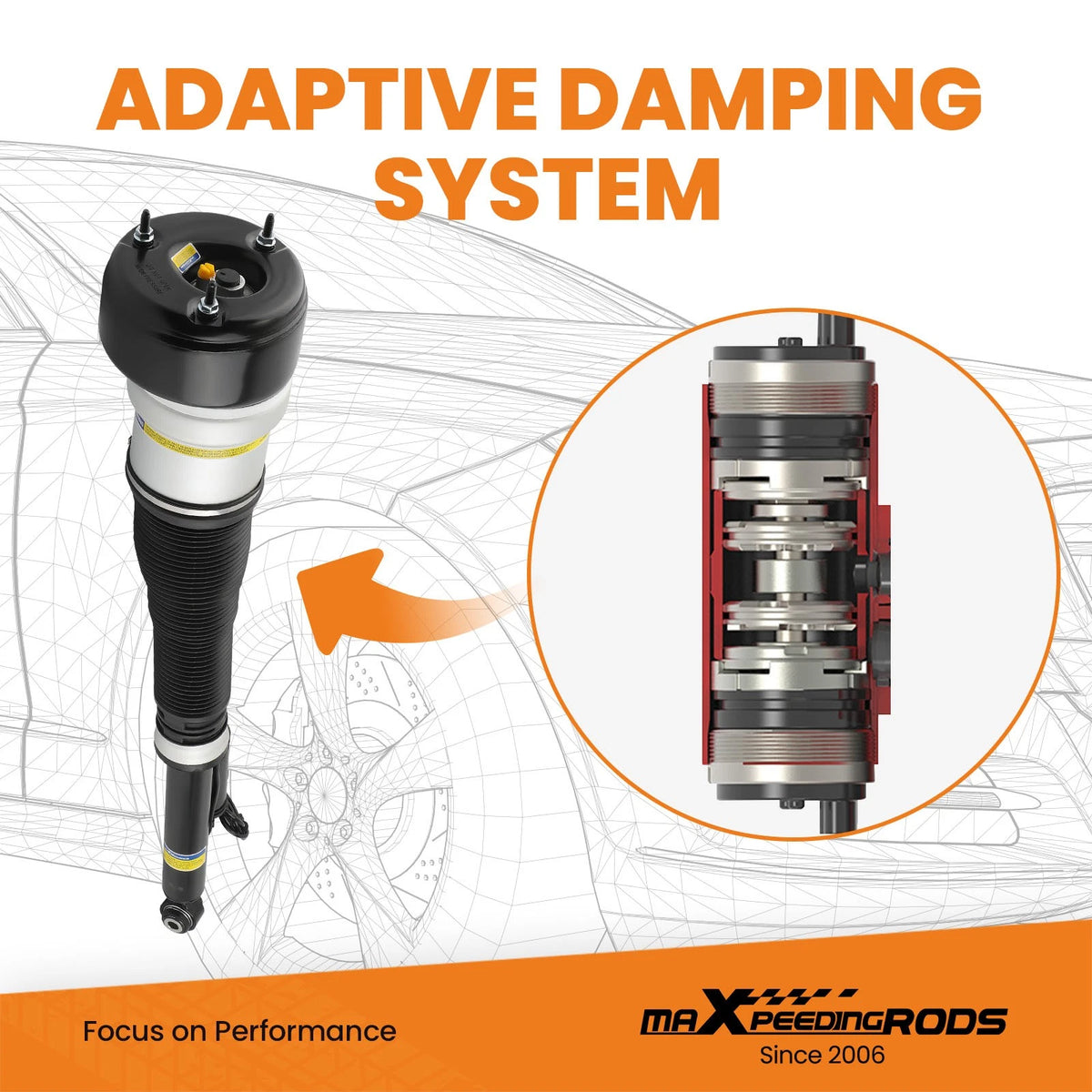 Airmatic Suspension Air Strut Assembly for Mercedes S-Class (2007–2013) 2213205613