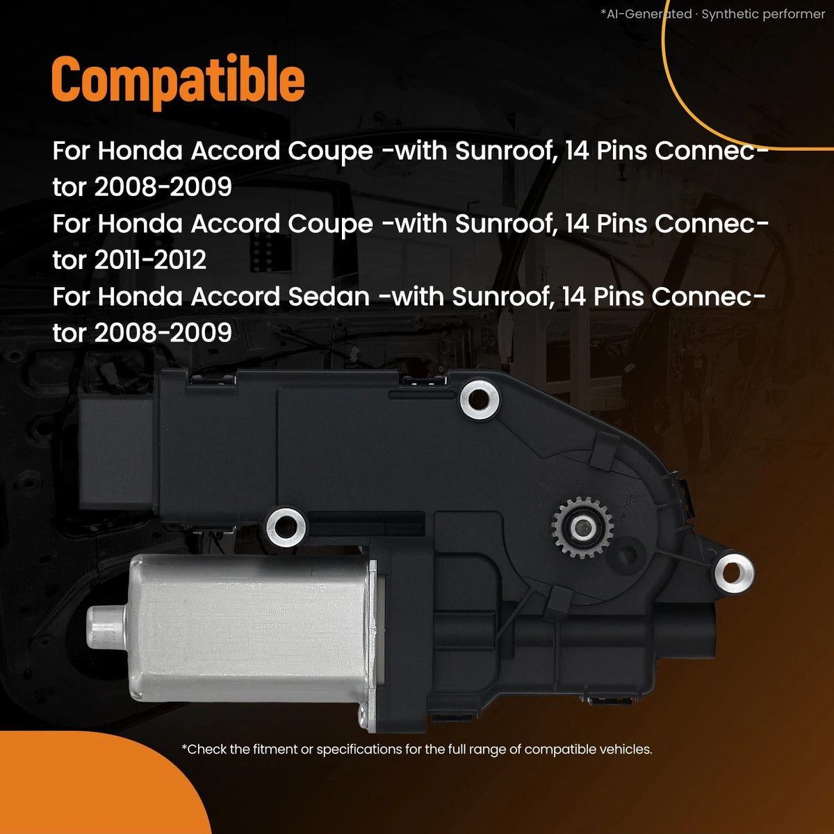 Sunroof Motor for Honda Accord (2008–2009, 2011–2012) 70450TA0A01