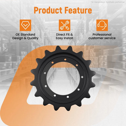 Drive Sprocket 9 Bolt for Takeuchi TL12R2 TL12V2 (2012–2023) 0691600011 16 Teeth