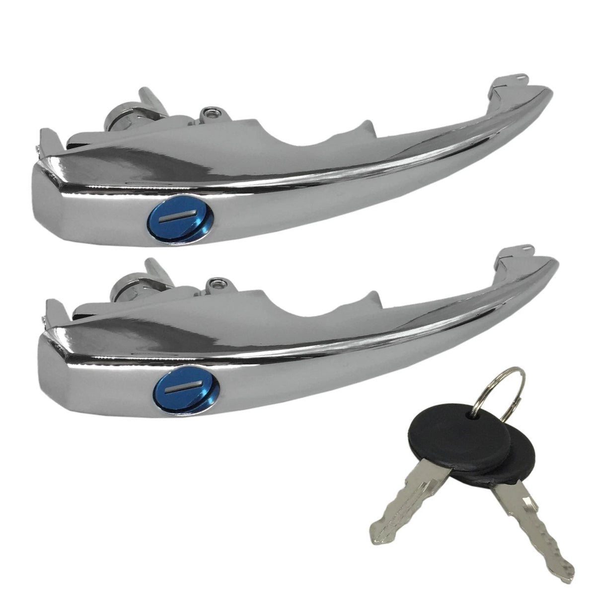 Set of 2 Key Matched Outer Door Handles for Volkswagen Super Beetle (1968–1979)