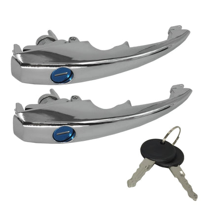 Set of 2 Key Matched Outer Door Handles for Volkswagen Super Beetle (1968–1979)