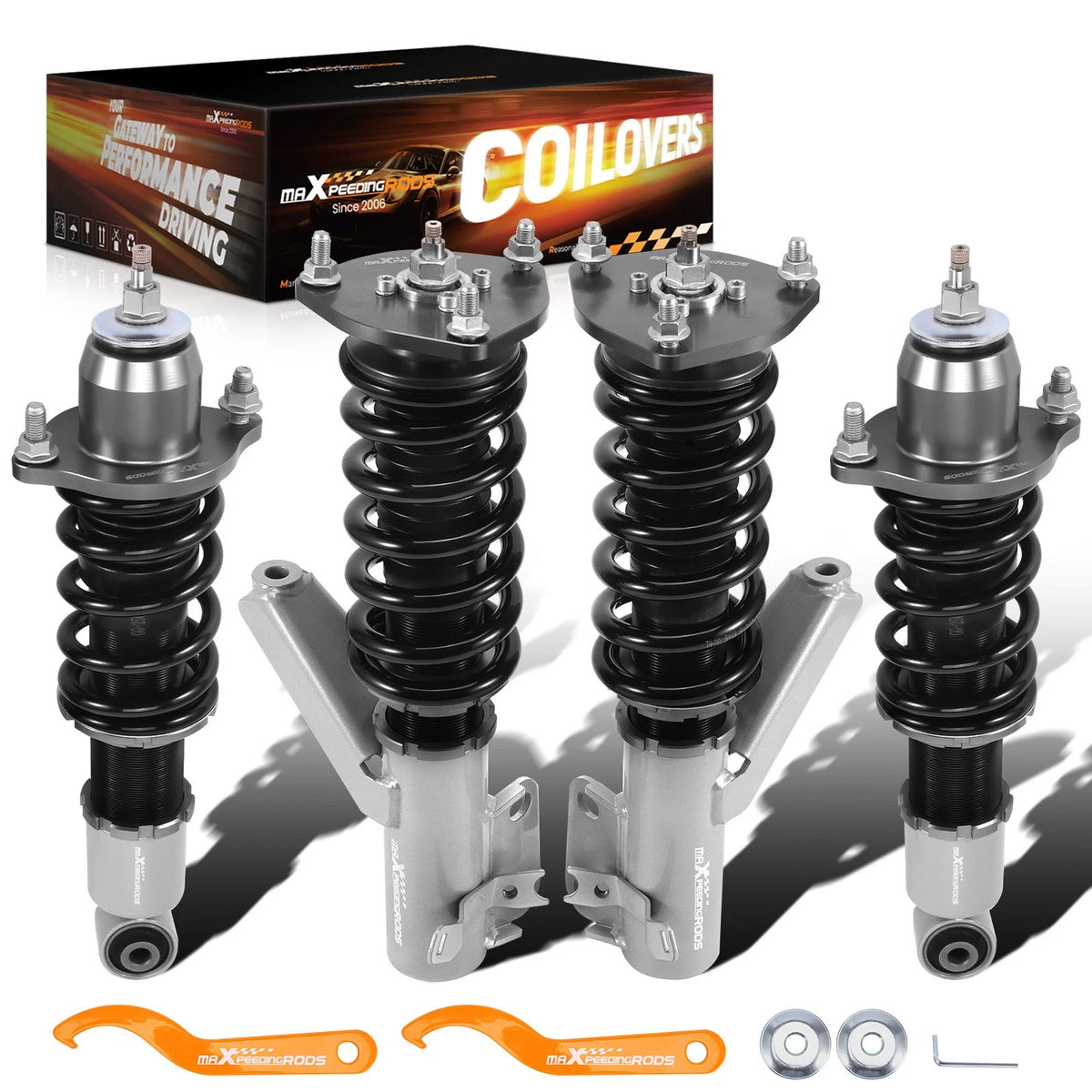 24 Way Damping Coilovers Lowering Kit for Honda Civic & SI (2001–2005)