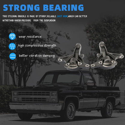 2X Disc Brake Stock Spindles Steering Knuckle for GMA-G-Body, S10 (1979–1997)