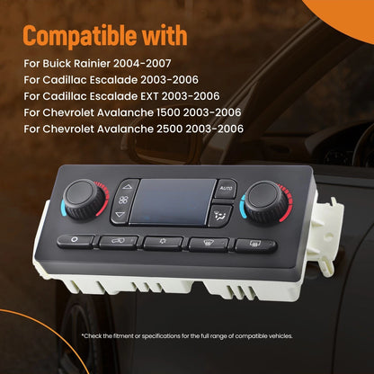 Heater Climate Control Module for Chevy Silverado 1500 HD Classic (2007) 599-211XD