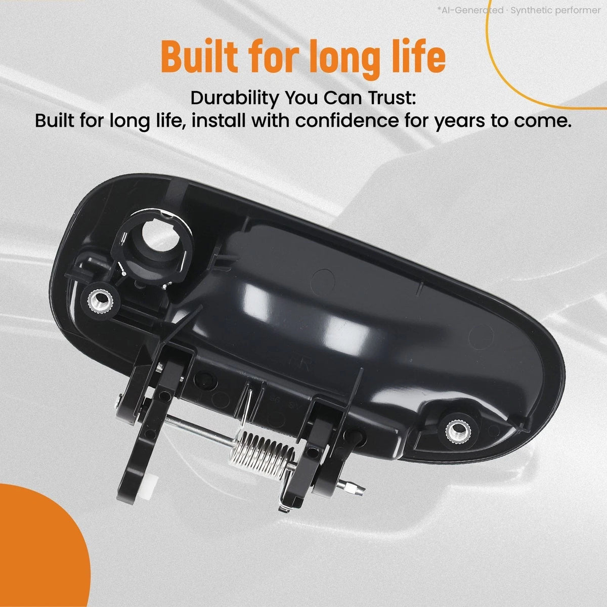 Black Outer Door Handle for Honda Civic (1996–2000) Right Front 72140-S04003