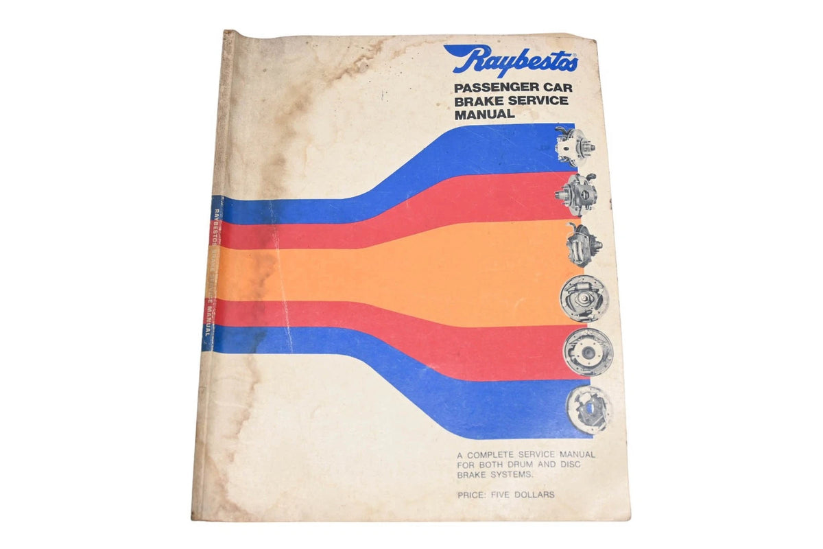 Raybestos 165-4 Brake Service Manual for Passenger Car (1974)