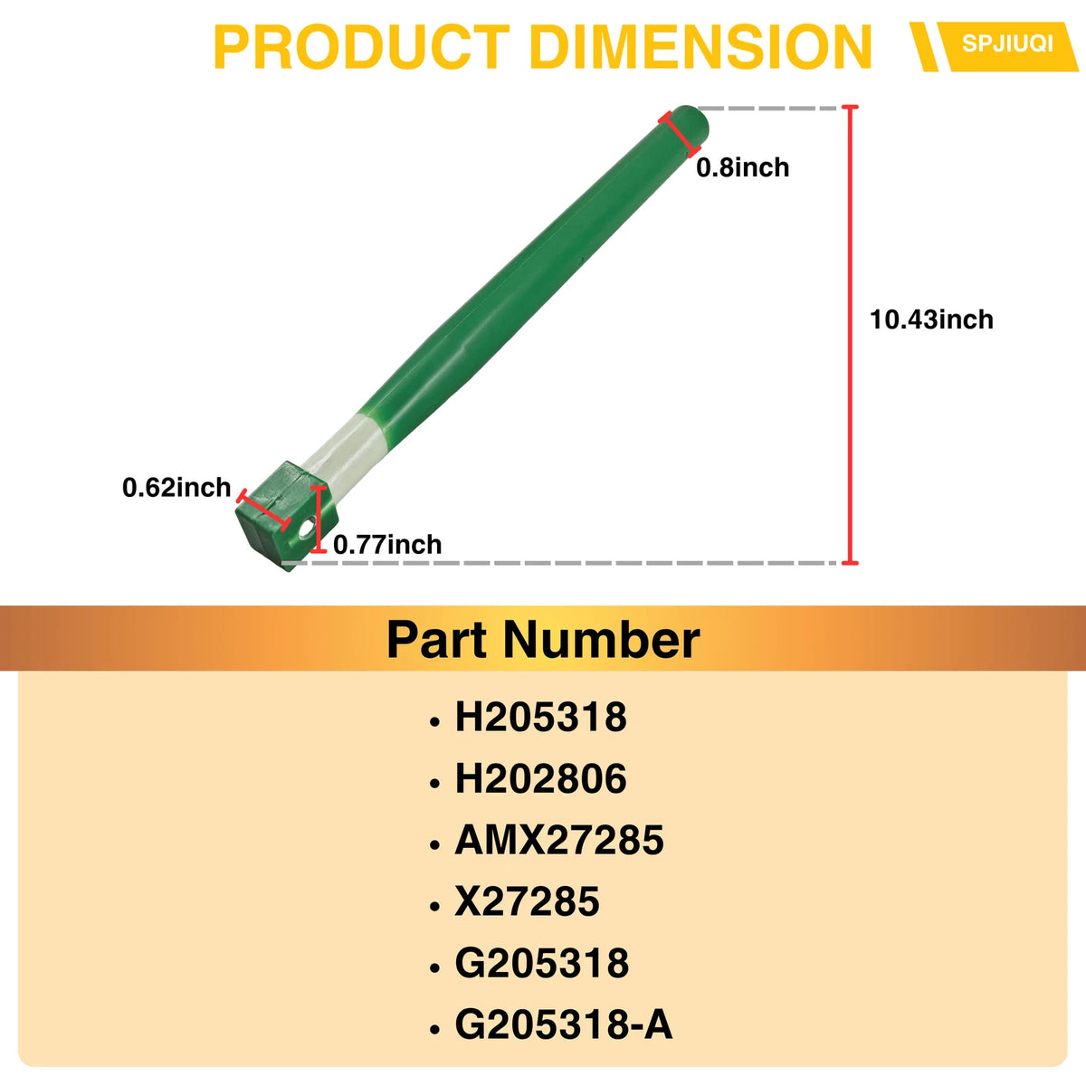 Auger Finger Poly for John Deere 900F 900R (H205318, AMX27285)