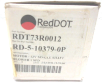 Single Shaft Blower Motor 12V for Red Dot RD-5-10379-0P (73R0012)