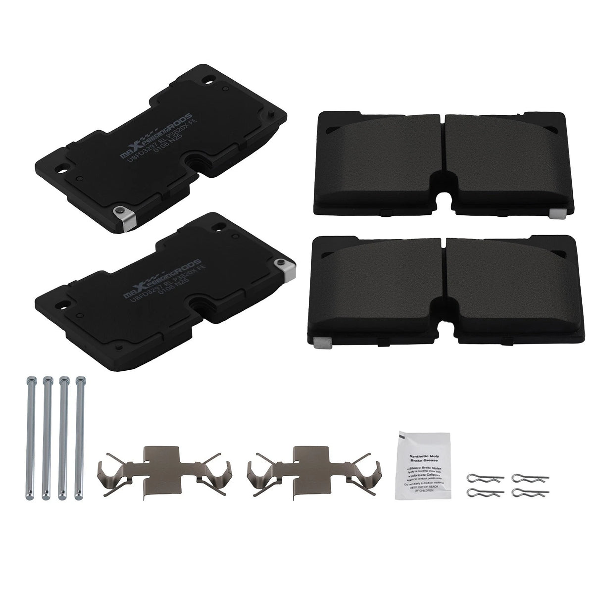 Front Left & Right Brake Pads Kit for GMC Sierra/Chevrolet Silverado 1500 (2019–2024)