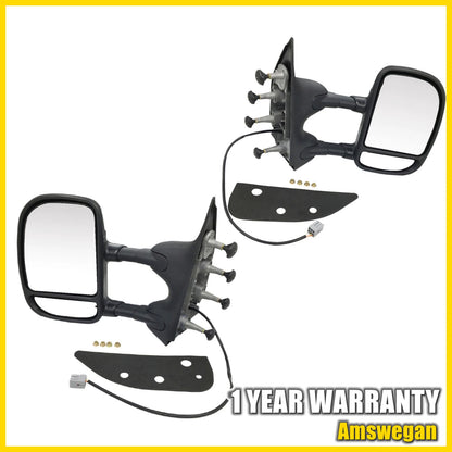 Set of 2 Power Folding Mirrors for Ford E-350 E-450 E-150 (2009–2016)