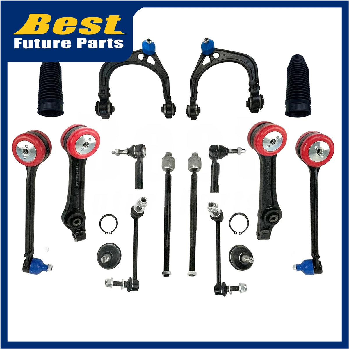 14pcs Control Arm Tie Rod Kit for Chrysler 300 Dodge Challenger (2011–2014)