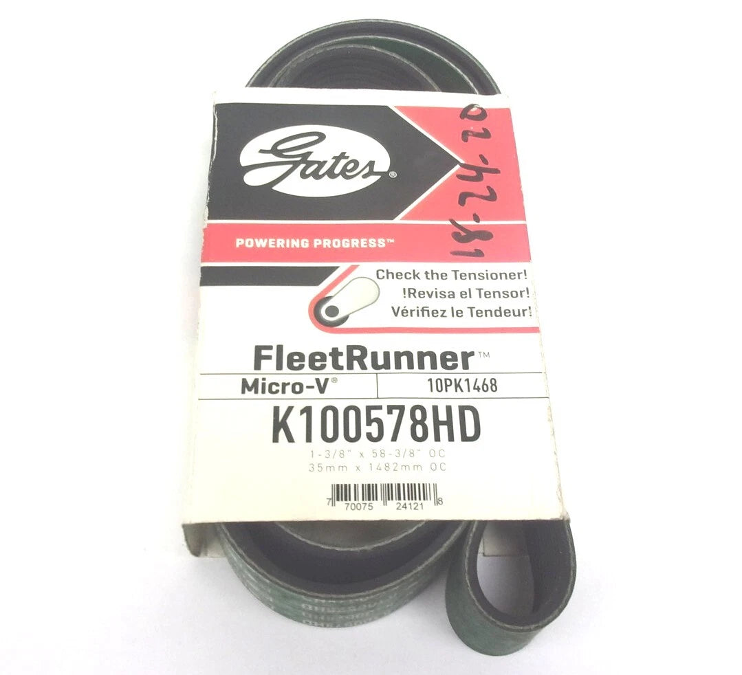 Gates Serpentine Heavy Duty Micro-V Belt for K100578HD (10PK1468)