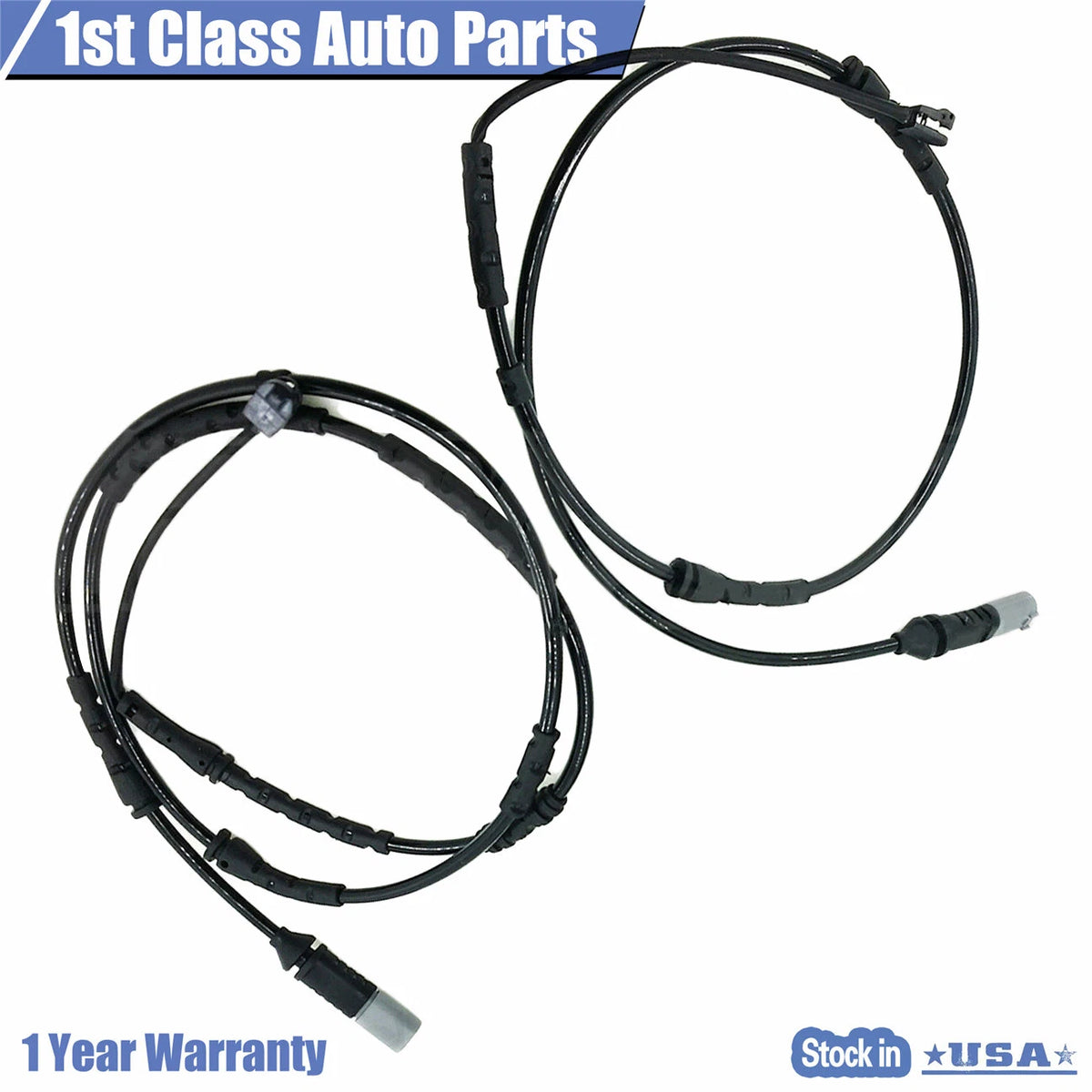 Front & Rear Brake Pad Wear Sensors for BMW X3 2011–2014 34356790304