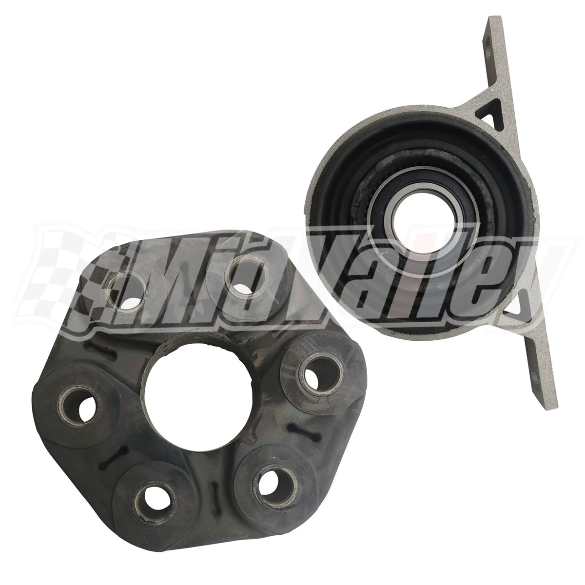 Propshaft Driveshaft Flex Disc & Center Support Bearing for BMW E60 (2004–2011)