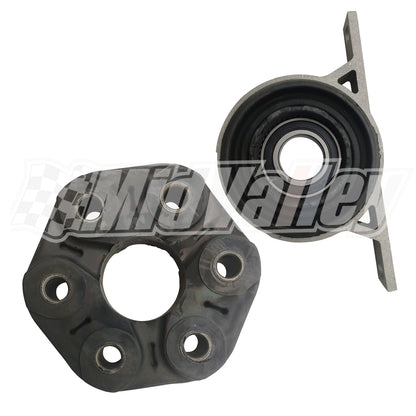 Propshaft Driveshaft Flex Disc & Center Support Bearing for BMW E60 (2004–2011)