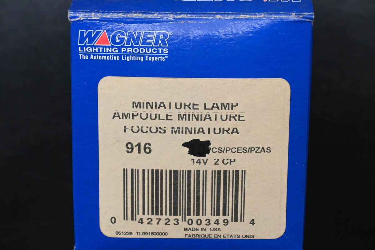 2X Wagner 916 Miniature Light Bulbs for (NOS)
