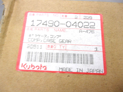 Genuine OEM Gear Case for Kubota D1703 (17490-04022, 17490-04020)