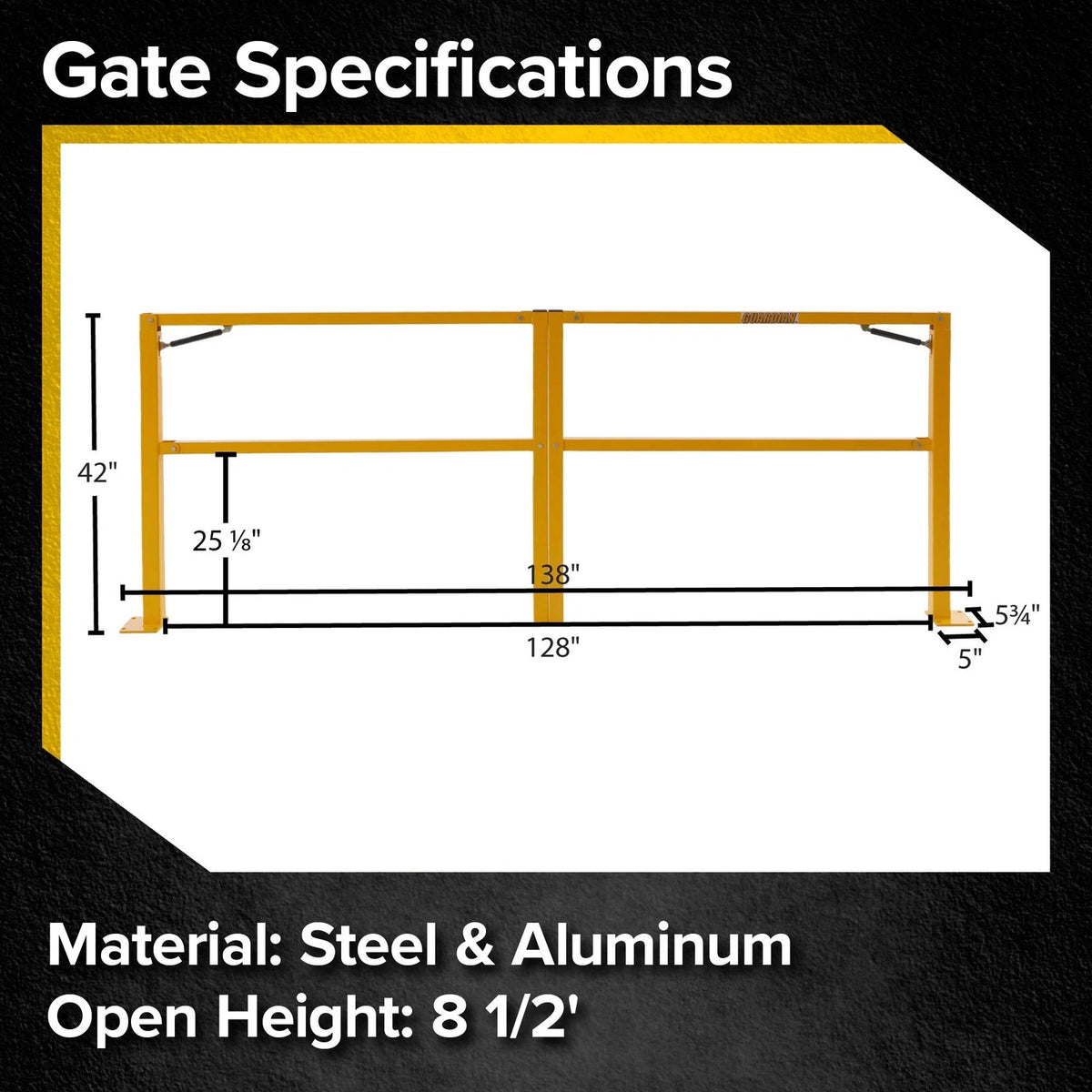 Guardian Folding Dock Door Gate for 10' Opening