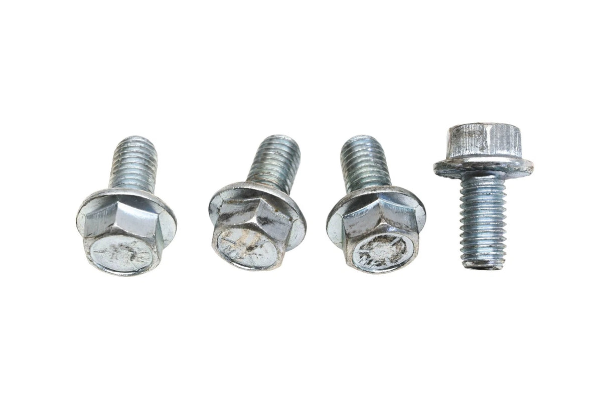 Set of 4 Hex Cap Serrated Flanged Bolts 3/4" x 1/2-13 x 1" Grade 5