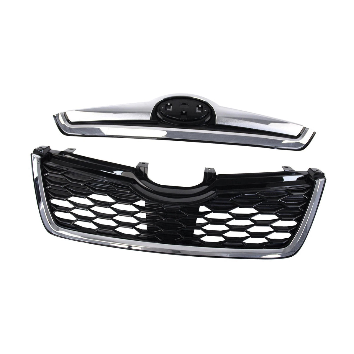Chrome Front Bumper Grille for Subaru Forester (2019–2021)