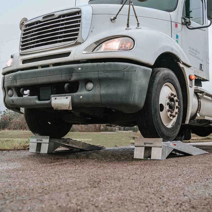 Truck Ramps for Oil Change 9" Lift Height 20,000 lb GVW / 10,000 lb GAWR
