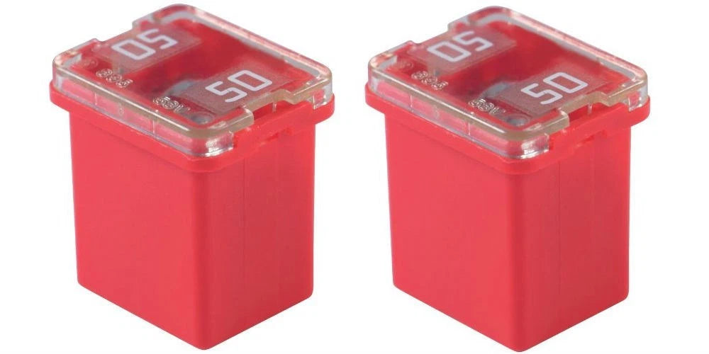 2X 50 Amp Low Profile Female Maxi Fuse for Flosser (FMX-LP, LJCA Type)