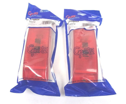 Set of 2 Grote Sealed Turtleback II Red Clearance/Marker Lamp 12V DC
