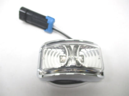 LED Rear Marker Light for Universal Vehicles (12-24V) - Chrome, 2 Wire