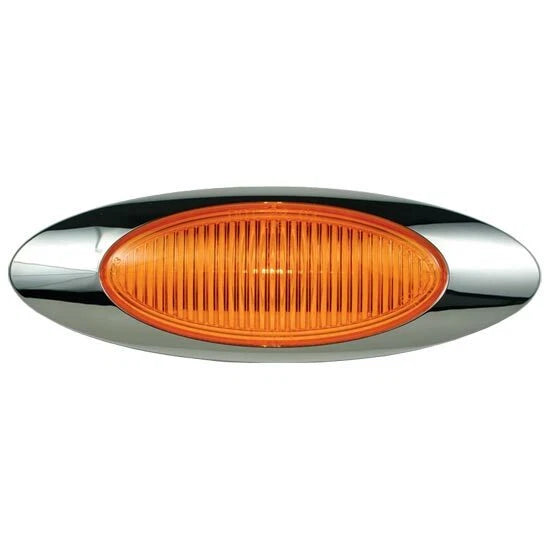 Marker Light with Chrome Bezel & Amber Lens for M1 Millennium (N/A)