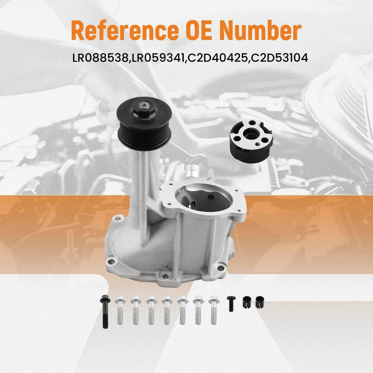 Supercharger Snout Rebuild Kit for Land Rover Range Rover LR4 Jaguar XF XJ (2010–2019)