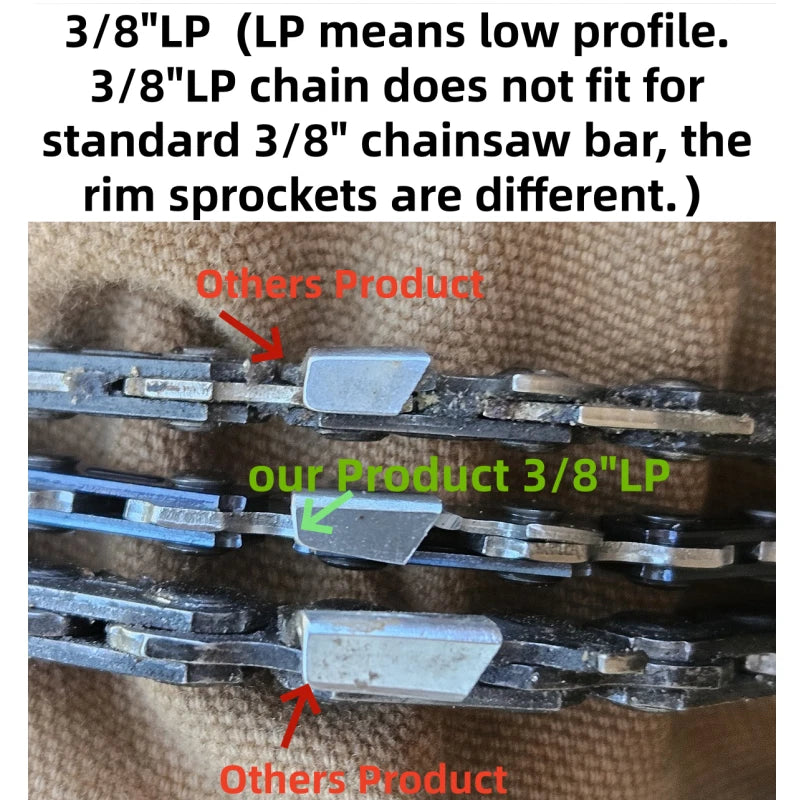 10x Chainsaw Chain Blade for Stihl Husqvarna 20" 3/8"LP .050 Gauge 72DL