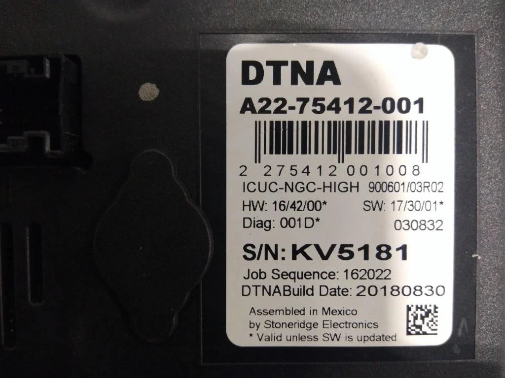 Instrument Cluster for Freightliner Cascadia 116 (2019) A22-75412-001