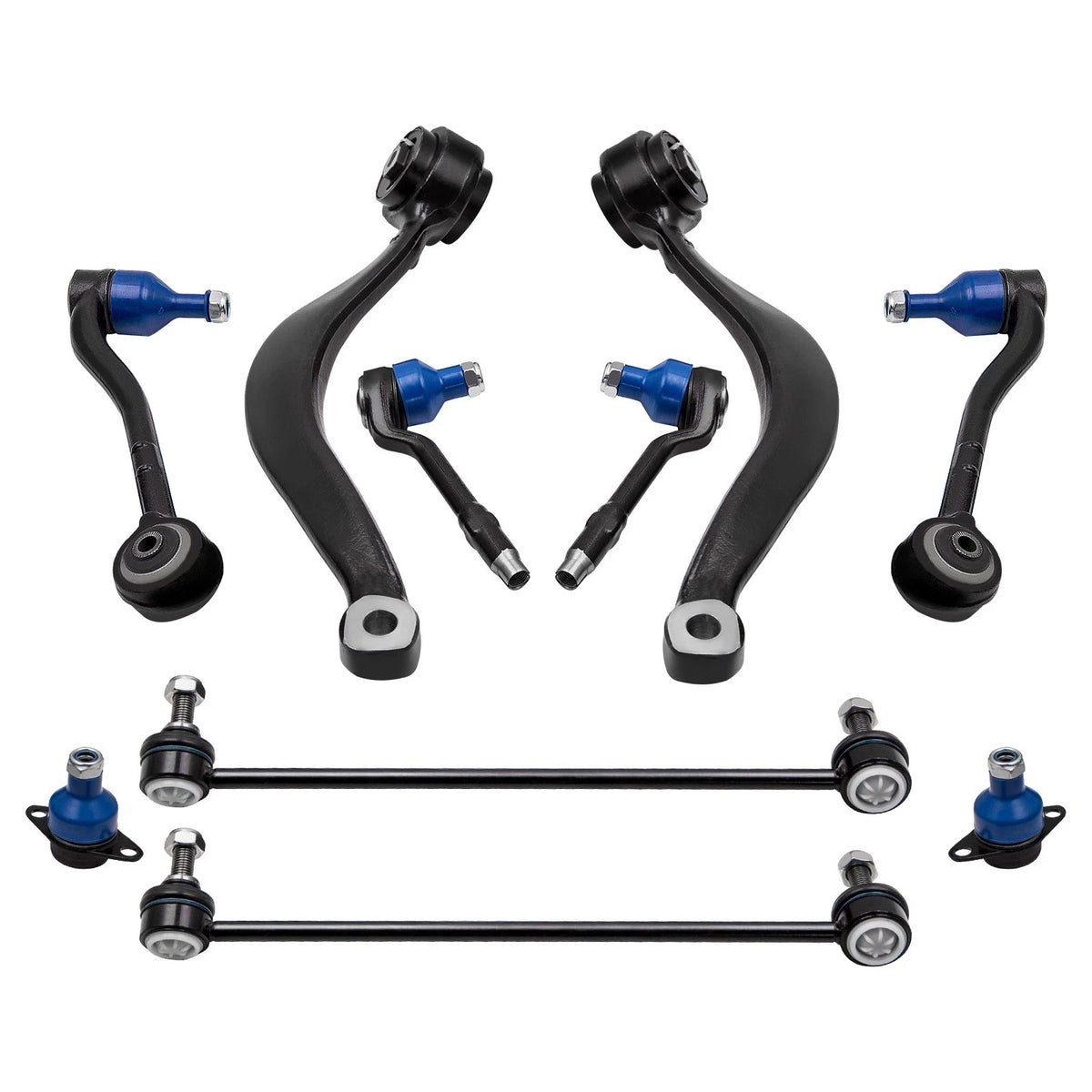 Suspension Kit Front Control Arm Tie Rods Sway Bar Link for BMW X5 (2000–2006)