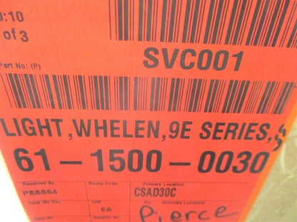 Whelen 9E Series Strobe Light Yellow/Red for (61-1500-0030, 02-0362779-00G)