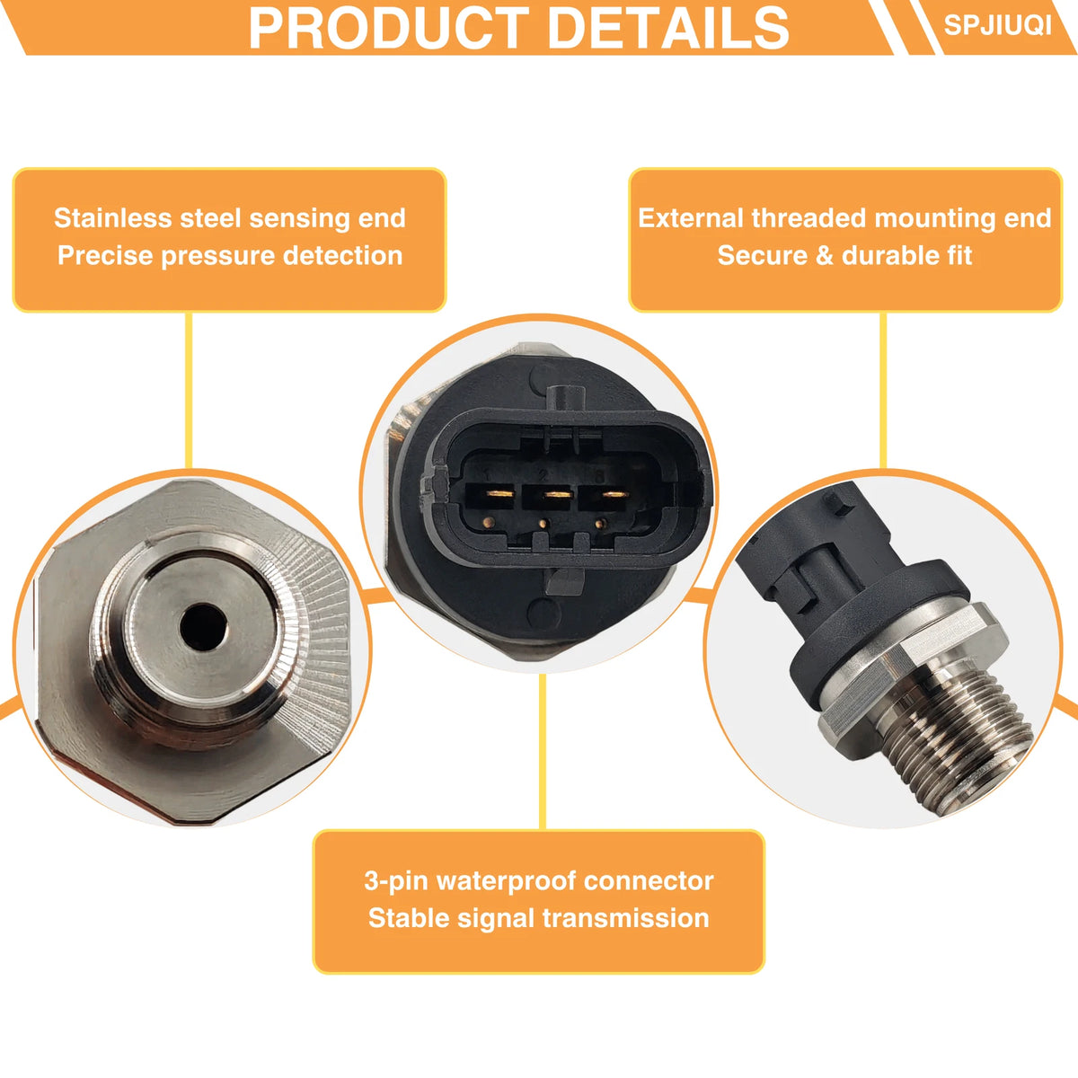High Pressure Fuel Rail Sensor for GMC Duramax 6.6L LBZ LMM (2006–2010) 8980901860